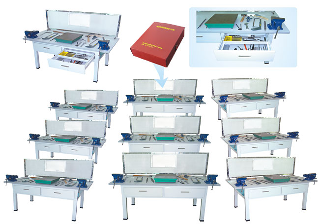 HY-901型鉗工實驗室設(shè)備（鉗工實訓(xùn)桌、單面2工位）